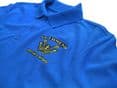 St Edmund Polo Shirt - Royal Blue with coat of arms embroidery